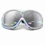 GloFX Silver Diffraction Ski Goggles – Silver Mirror