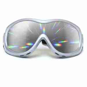 GloFX Silver Diffraction Ski Goggles β Silver Mirror