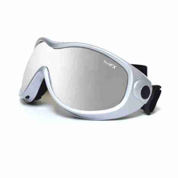 GloFX Silver Diffraction Ski Goggles – Silver Mirror