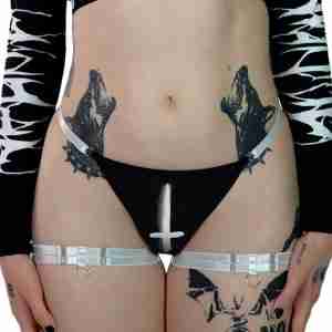 Screamo Thong Bottoms & Garter