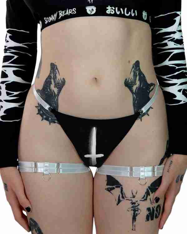 Screamo Thong Bottoms & Garter