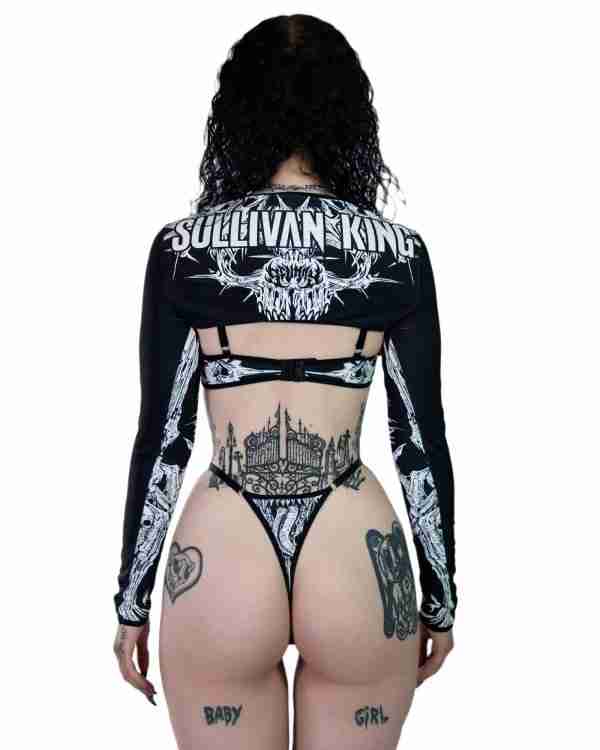 Sullivan King Atonement Bikini Top & Mesh Cover Up