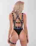 Oishi Tech Bikini Bottom & Suspenders - Black