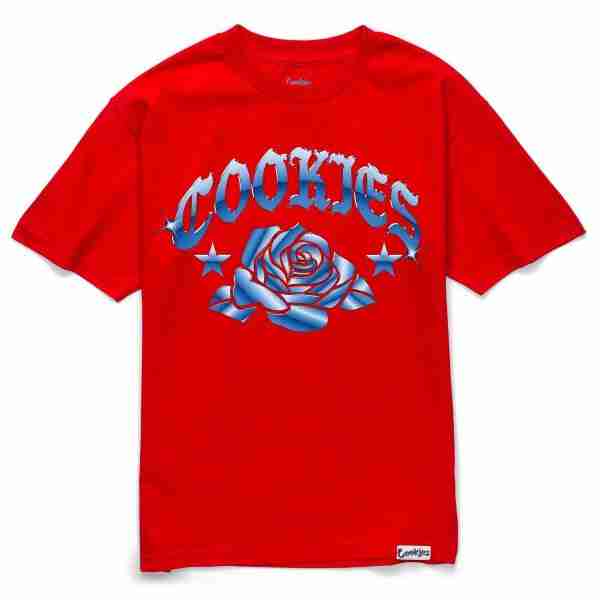 Cookies Love Graphic Tee – Red Streetwear T-Shirt