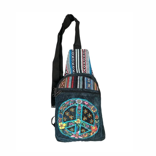 Peace Sign Crossbody Bag