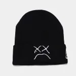 Crying Face Black Beanie