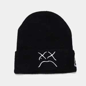 Crying Face Black Beanie