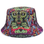 Double-Sided Vintage Graffiti Print Bucket