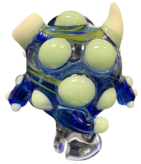 Crysis Designs Blue Gloomer Puffco Pivot Top