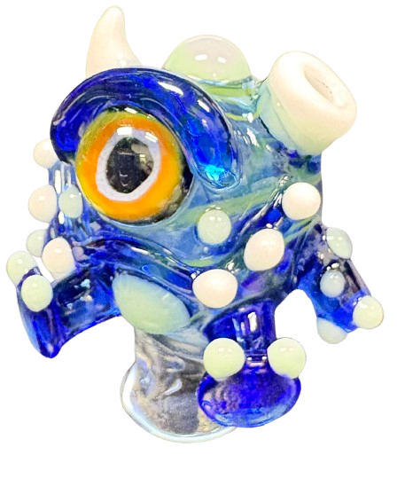 Crysis Designs Blue Gloomer Puffco Pivot Top