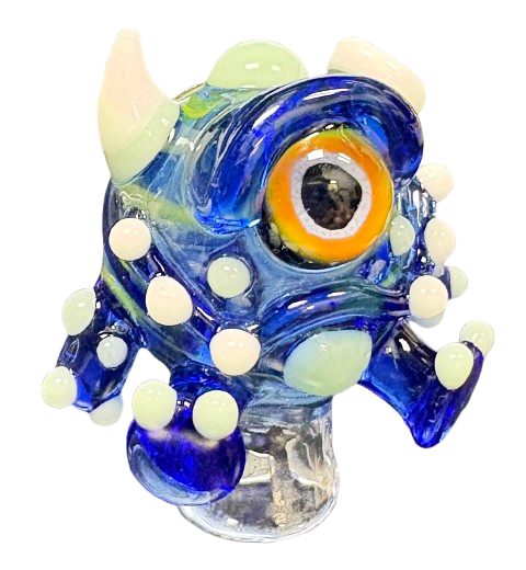 Crysis Designs Blue Gloomer Puffco Pivot Top