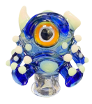 Crysis Designs Blue Gloomer Puffco Pivot Top