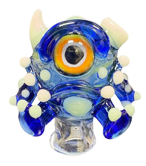 Crysis Designs Blue Gloomer Puffco Pivot Top