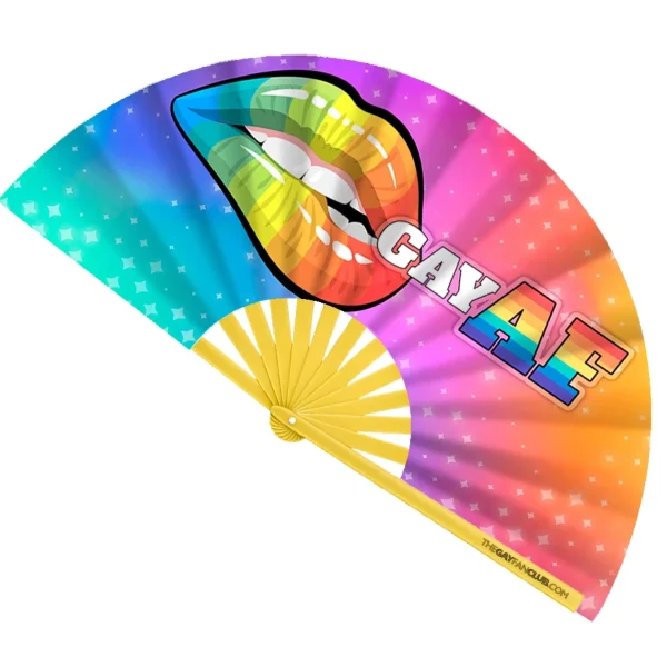 Gay Af UV Reactive Rave Fan
