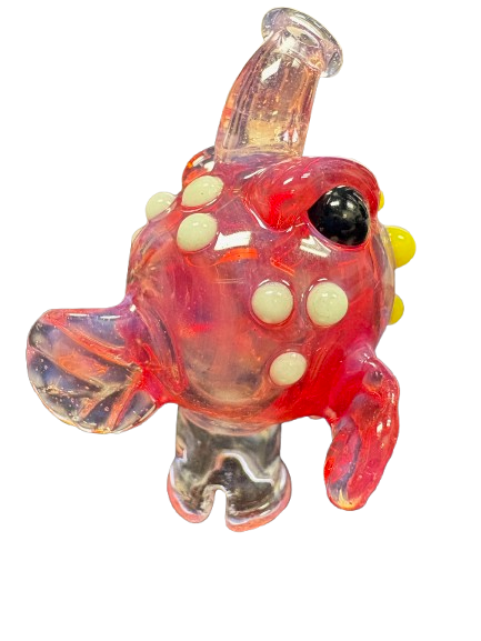 Crysis Designs Pink Angler Fish Puffco Pivot Top