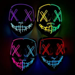 Light-Up X Eyes Mixed Color Mask β Assorted