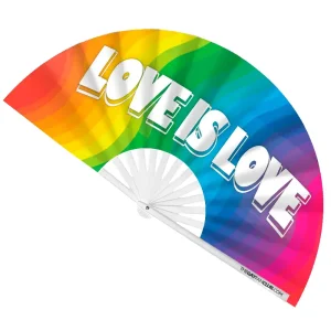 Love Is Love Rainbow Rave Fan