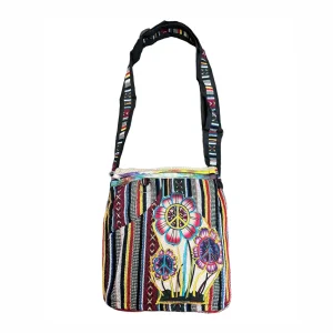 Peace Sign Flower Mini File Bag