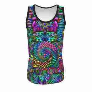 Rainbow Totem UV Reactive Tank Top
