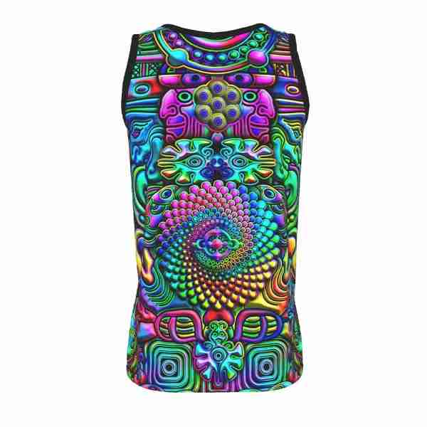 Rainbow Totem UV Reactive Tank Top