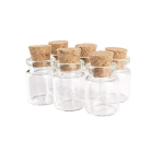 Small Glass Vials w/ Cork Cap