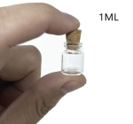 Small Glass Vials w/ Cork Cap