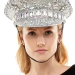 Silver Crystal Captain Hat