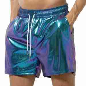 Holographic Disco Party Shorts