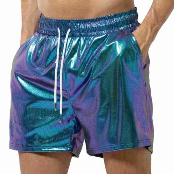 Holographic Disco Party Shorts