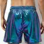Holographic Disco Party Shorts