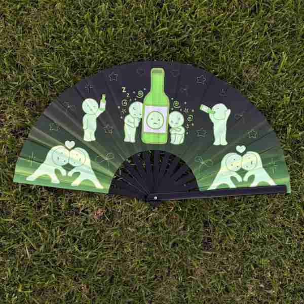 UV Reactive Smiski Festival Fan