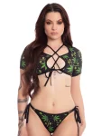 Cannabliss Crop Top Bikini Set