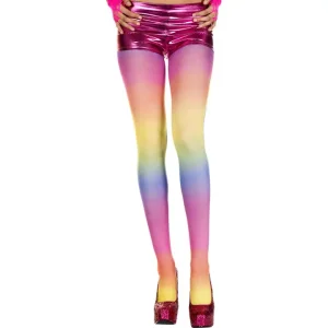Music Legs Rainbow Opaque Tights