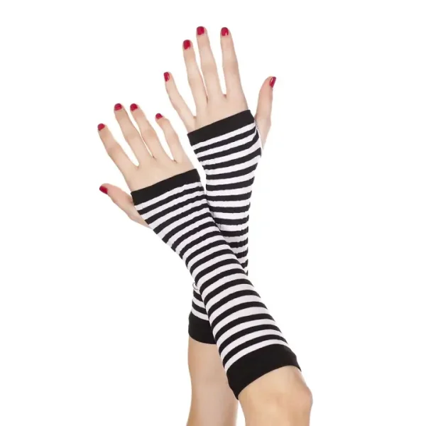 Music Legs Opaque Stripes Arm Warmer