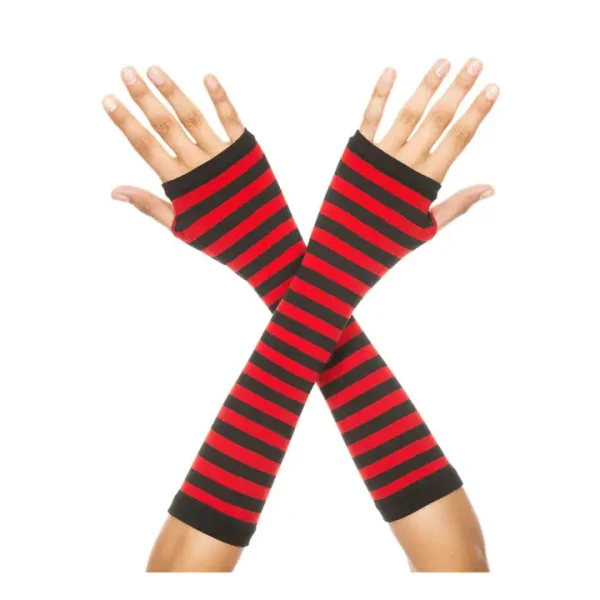 Music Legs Opaque Stripes Arm Warmer