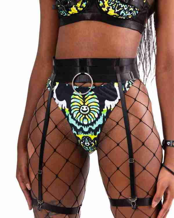 Melted Dreams Thong Bottoms with Waist & Leg Garters