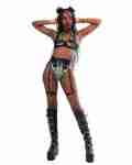 Melted Dreams Thong Bottoms with Waist & Leg Garters