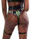 Melted Dreams Thong Bottoms with Waist & Leg Garters