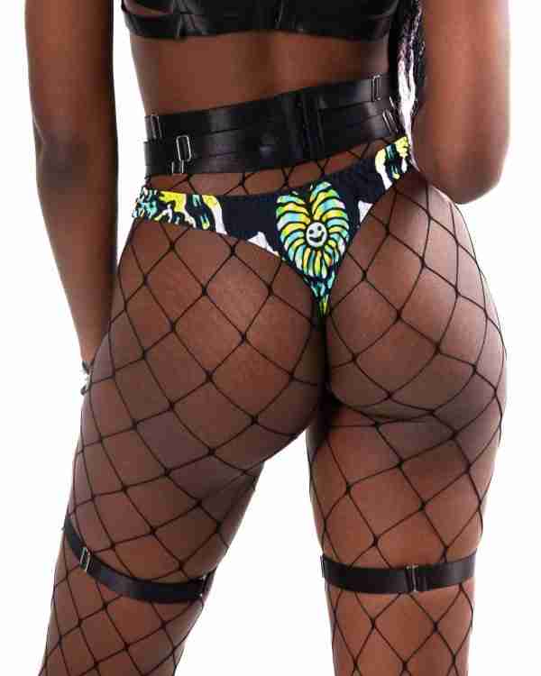 Melted Dreams Thong Bottoms with Waist & Leg Garters
