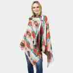 Aztec Patterned Scarf / Poncho