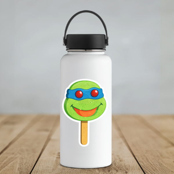 Retro Turtle Popsicle Ice Cream Funny Nostalgic Sticker