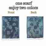 Rose Floral Pashmina Reversible Scarf Shawl