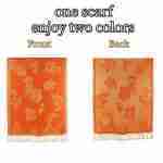 Rose Floral Pashmina Reversible Scarf Shawl