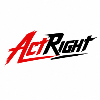 ActRight brand logo in red and black