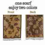 Rose Floral Pashmina Reversible Scarf Shawl