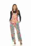 Cotton Tie Dye Multi Swirl Jumpsuit Overall