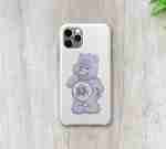 Caring Weed Bear Sticker- Purple Bud
