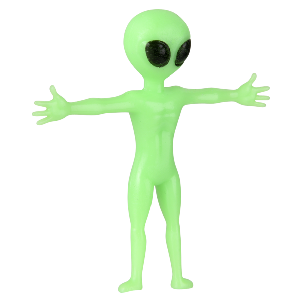 Glow In Dark Stretchy Alien 2.25"