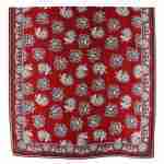 Paisley Pattern Printed Oblong Silky Satin Scarf Shawl