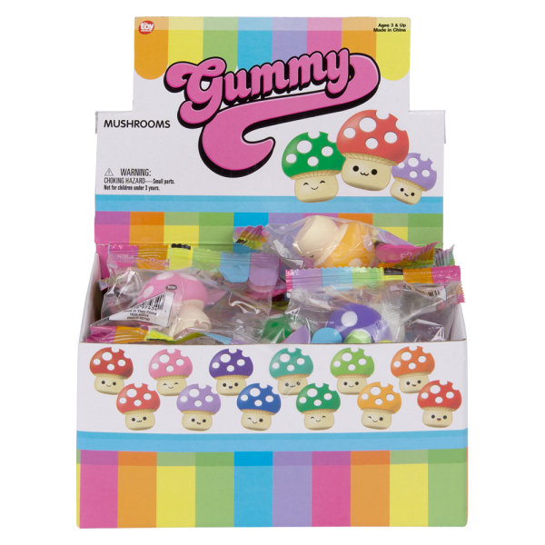 Gummy Mushrooms Squishy 1.5"